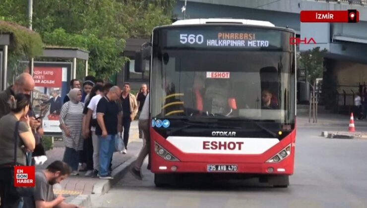 İzmir’de grevin ikinci günü: Duraklarda yeniden yoğunluk oluştu