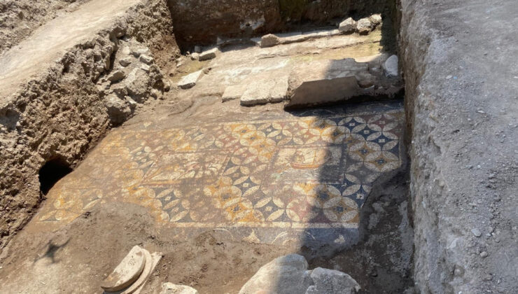 İznik’te kraliçenin sarayı olduğu tez edilen mozaik birinci kere görüntülendi