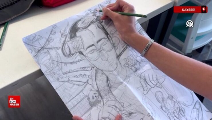 Kayseri’de depremzede gencin Çin hayali çizdiği fotoğrafla gerçeğe dönüşüyor