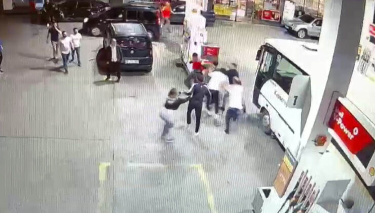 Kayseri’de servis sürücüsü ve yakınları benzinlik çalışanını darbetti