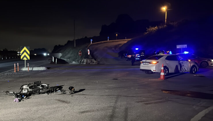 Kocaeli’de araba ile motosiklet çarpıştı: 1 meyyit
