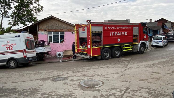 Kocaeli’de mesken yangını korkuttu