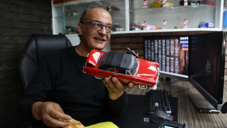 Konya’da 25 yılda 259 model arabası koleksiyonuna ekledi