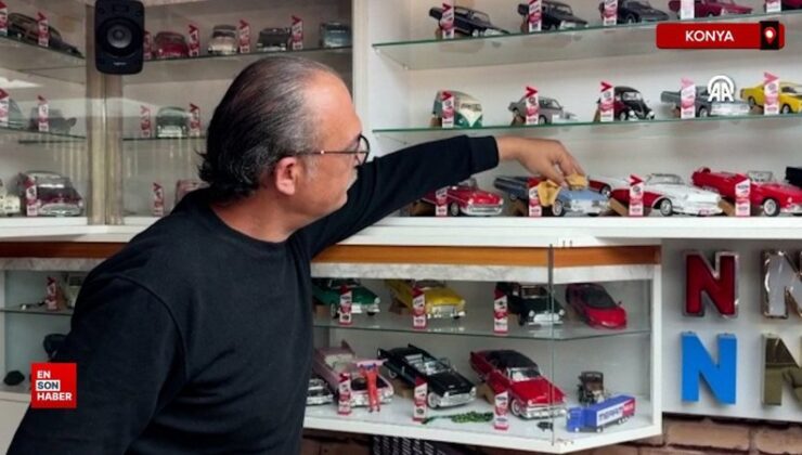 Konyalı koleksiyonerin 25 yıllık 259 araba tutkusu