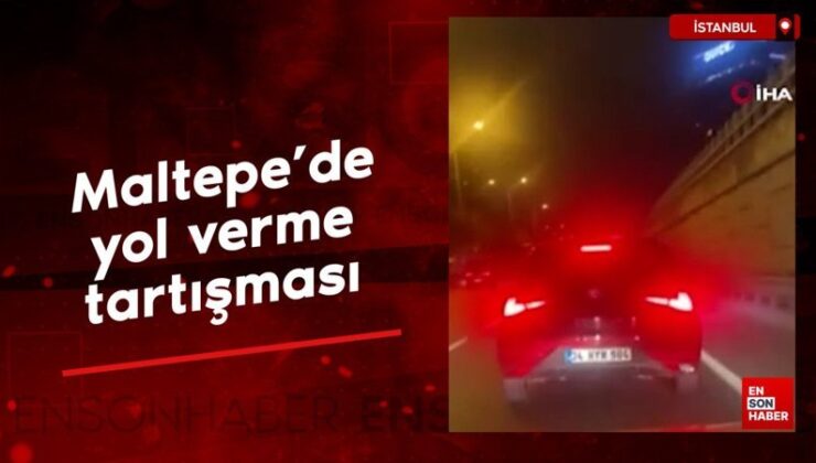 Maltepe’de yol verme tartışması: Önünü kesti, aracını yumrukladı
