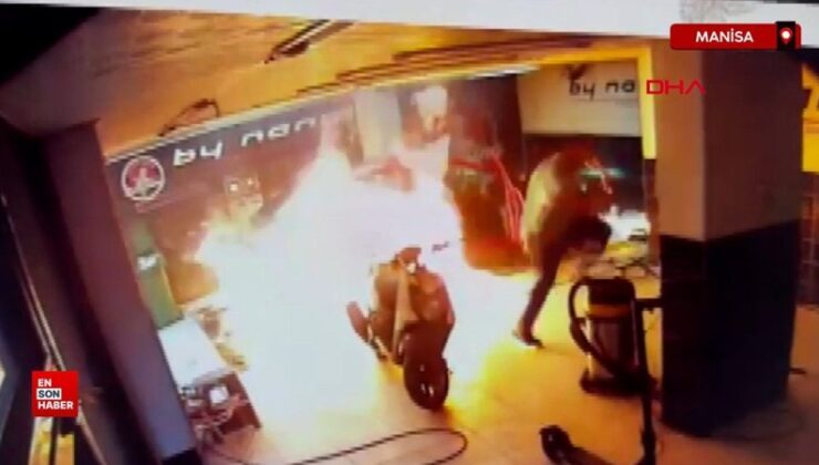 Manisa alevlerin ortasında kalan oto yıkamacı öldü