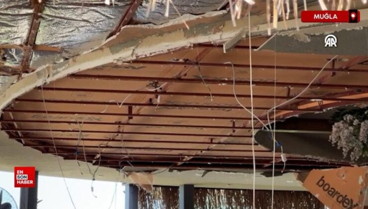 Muğla’da restoran tavanından gereç düştü, 5 turist yaralandı