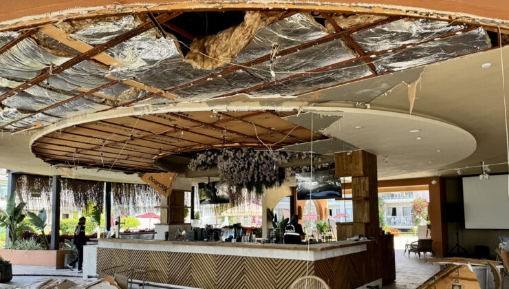 Muğla’da restoranda tavan çöktü: 5 turist yaralandı