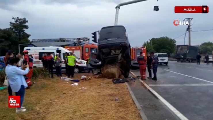 Muğla’daki feci kaza anı