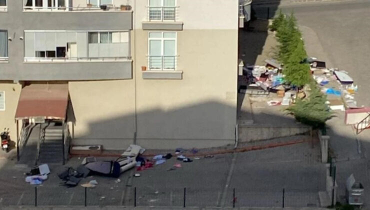 Nevşehir’de hudut krizi geçirip eşyalarını sokağa attı