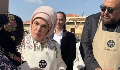 Nevşehir’de Türk Mutfağı Haftası: Emine Erdoğan, Kapadokyalı bayanlarla yaprak bastı