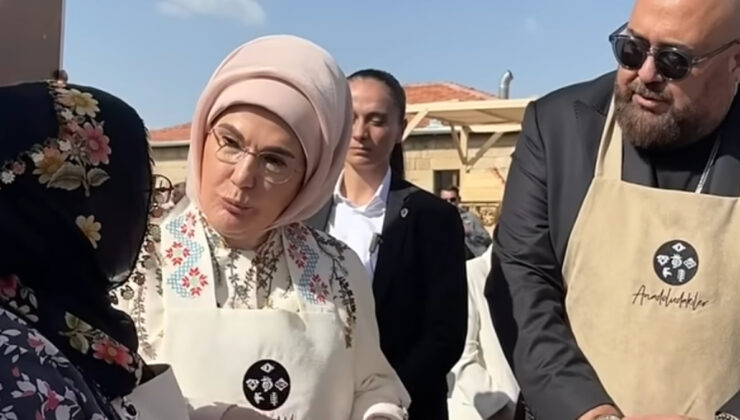 Nevşehir’de Türk Mutfağı Haftası: Emine Erdoğan, Kapadokyalı bayanlarla yaprak bastı