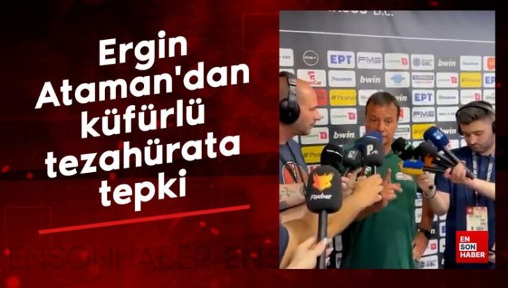 Olympiakos taraftarından küfürlü tezahürat: Ergin Ataman’dan sert reaksiyon