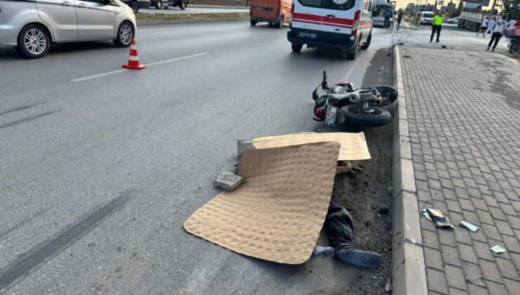 Osmaniye’de tırla çarpışan motosikletli ömrünü yitirdi