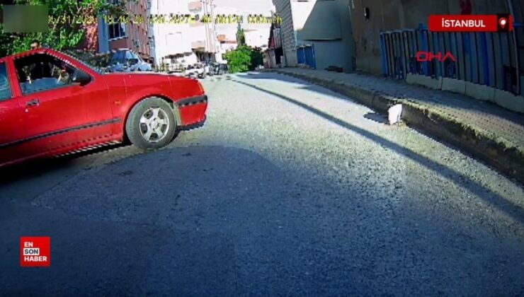 Pendik’te trafikte tartıştığı şoföre kızının yanında bıçak çekti