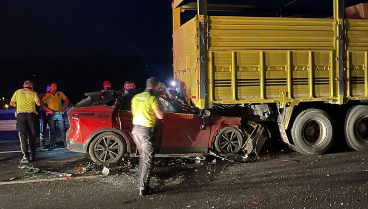 Sakarya’da kamyona çarpan cipin şoförü öldü