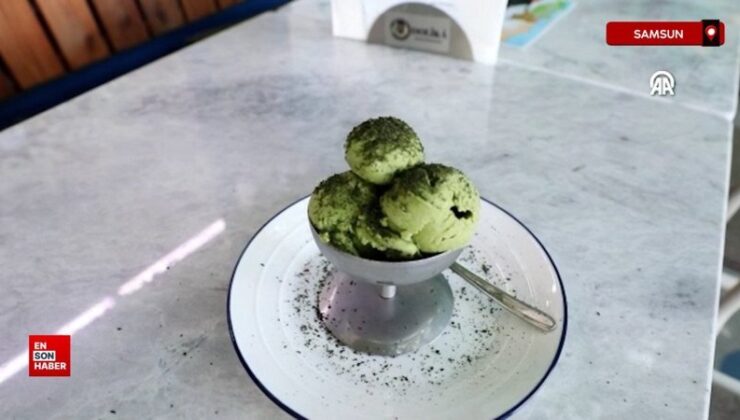 Samsun’da ısırgan otundan yapılan dondurma ağızları tatlandırıyor