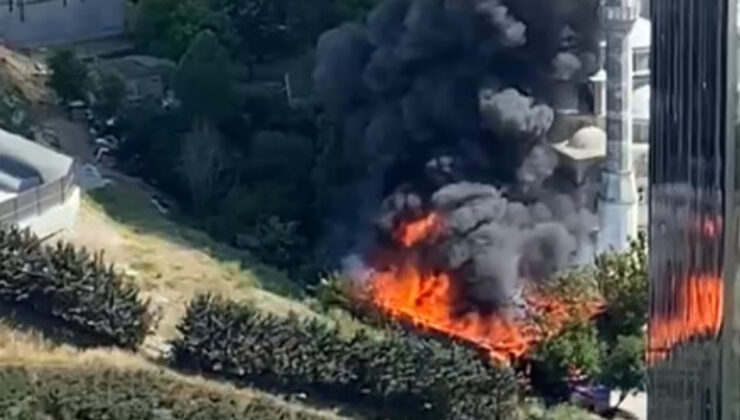 Sarıyer’de Ali Sami Yen Spor Kompleksi yakınında yangın