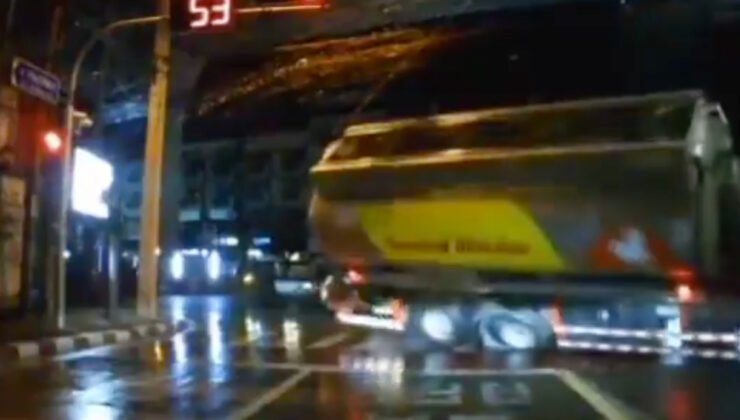 Tayland’da tanker kazası: 600 litre akaryakıt yola döküldü