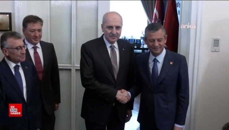 TBMM Başkanı Numan Kurtulmuş’tan Özgür Özel’e ziyaret