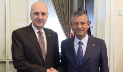 TBMM’de Numan Kurtulmuş’tan Özgür Özel’e ziyaret