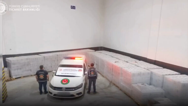 Ticaret Bakanlığı 12,5 ton kaçak alkollü içki yakaladı