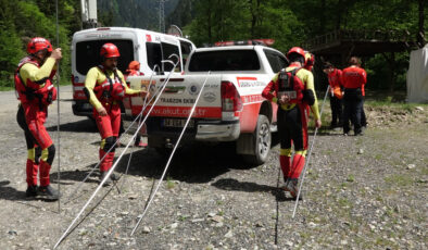 Trabzon’da derede kaybolan Faisal’i arama çalışmalarında 3’üncü gün