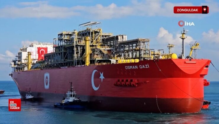 Türkiye’nin birinci yüzer gaz üretim platformu Osman Gazi Filyos Limanı’nda