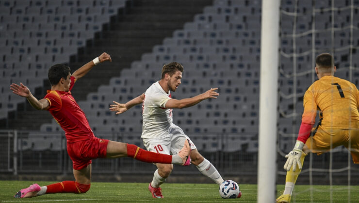 Ümit Ulusal Futbol Ekibi özel maçta Karadağ ile berabere kaldı