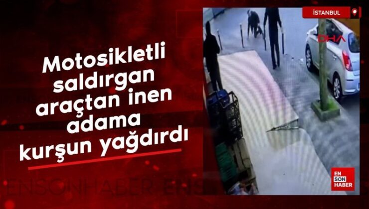 Ümraniye’de motosikletli saldırgan araçtan inen adama kurşun yağdırdı