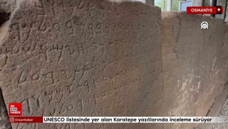 UNESCO listesinde yer alan Karatepe yazıtlarında inceleme sürüyor