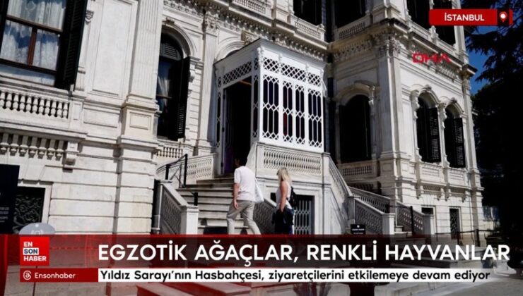 Yıldız Sarayı’nın Hasbahçesi, ziyaretçilerini etkilemeye devam ediyor