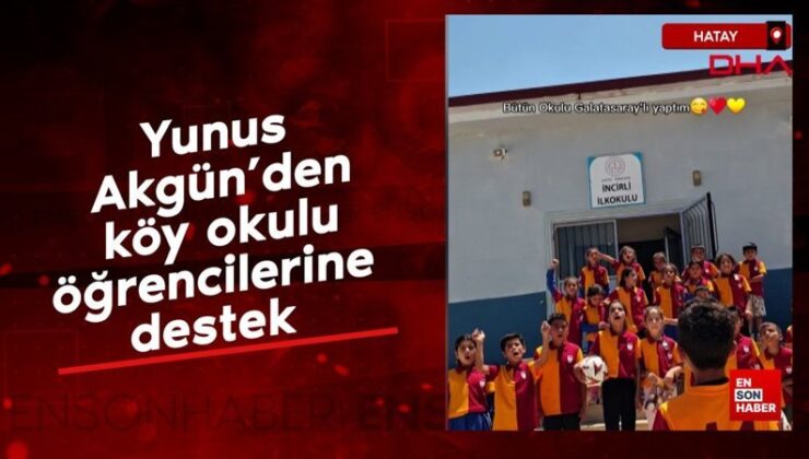 Yunus Akgün, ilkokul öğrencilerine forma ve kırtasiye seti gönderdi