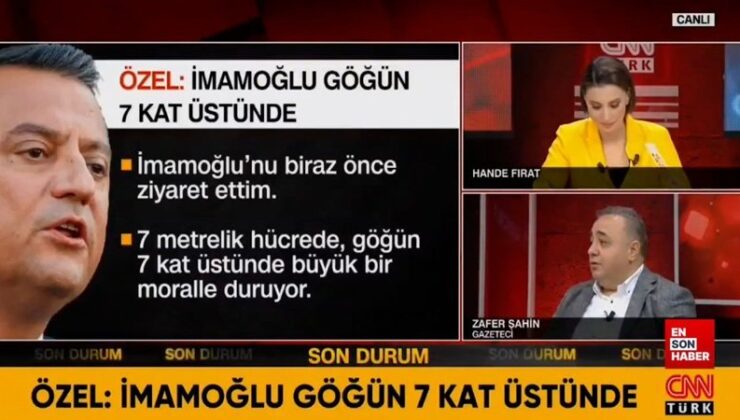 Zafer Şahin: Özgür Özel’in sıradaki açıklaması Mesih İmamoğlu olabilir