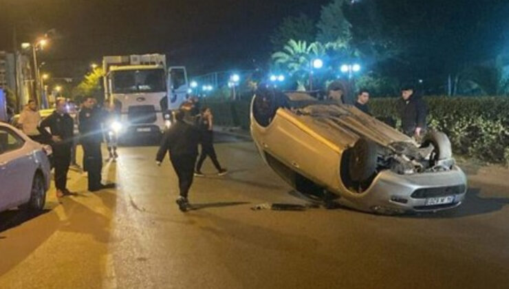 Zonguldak’ta aracıyla takla atan alkollü şoför: Bu otomobile ben mi çarptım