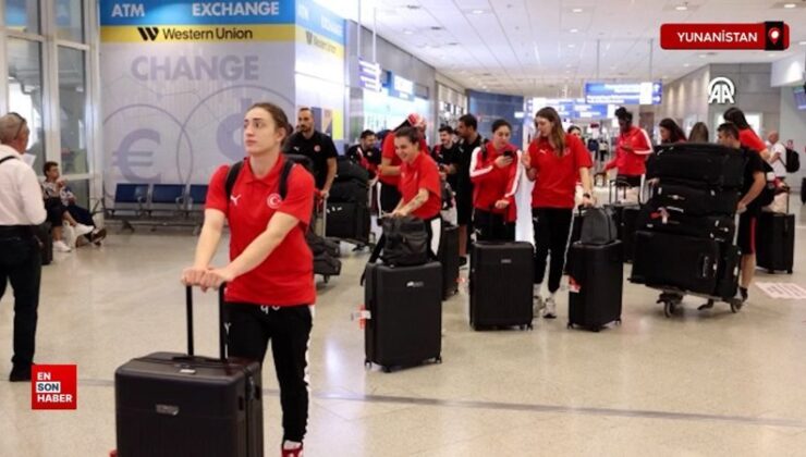A Ulusal Bayan Basketbol Grubu, Avrupa Şampiyonası için Atina’ya geldi