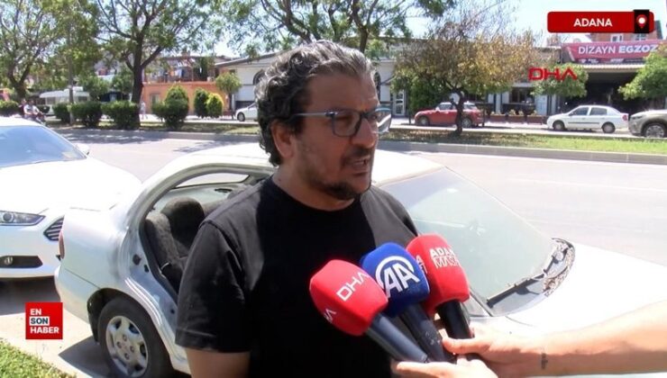 Adana’da arabanın kapılarını çalıp kendi aracına taktı