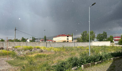 Ağrı’da dolu yağışı tesirli oldu