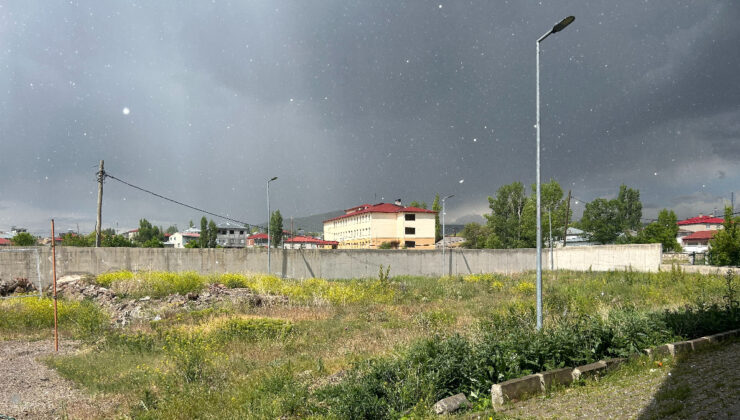 Ağrı’da dolu yağışı tesirli oldu