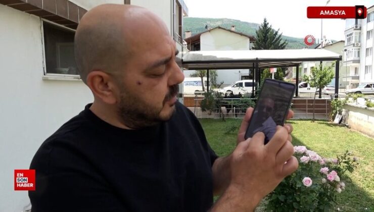 Amasya’da tarlada selfie yaparken üzerinde kene olduğu fark etti