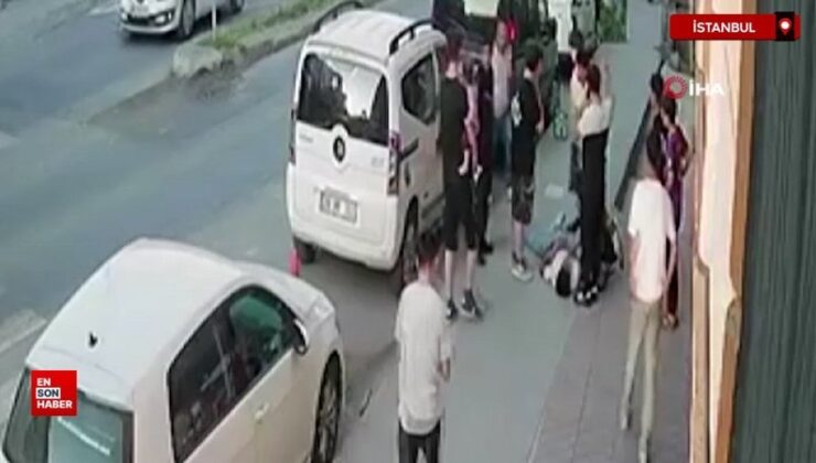 Arnavutköy’de genç çocuğa sokak ortasında sopalı akın