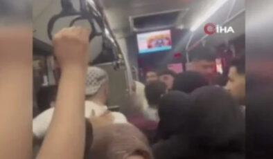 Arnavutköy’de İETT otobüsünde yumruklu hengame