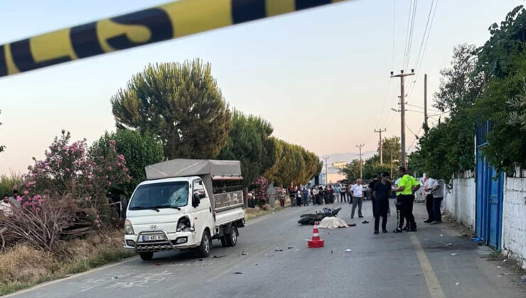 Aydın’da kamyonetle çarpışan motosikletin şoförü öldü