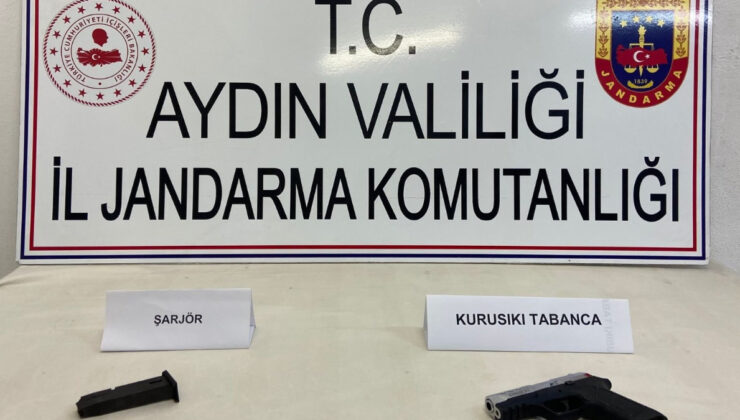 Aydın’da kurusıkı tabanca ele geçirildi