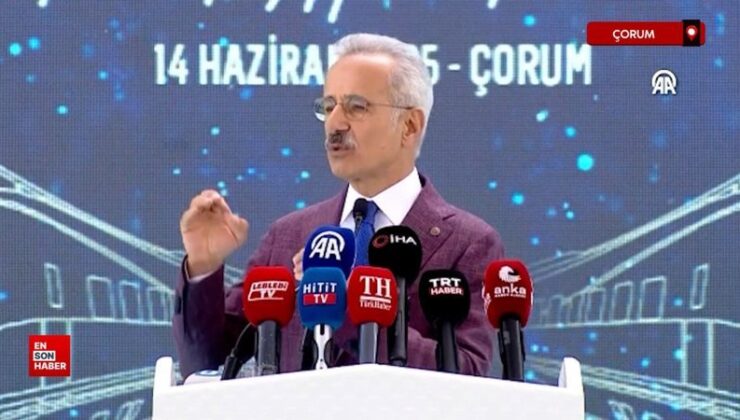 Bakan Uraloğlu: Çorum-Ankara arası 1 saat 15 dakikaya inmiş olacak