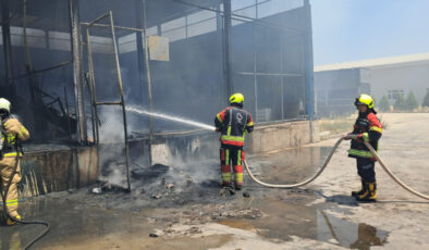 Balıkesir toptancı zerzevat halinde yangın