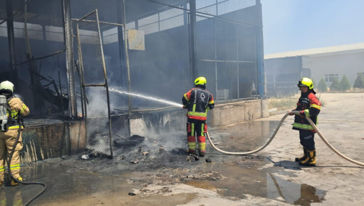 Balıkesir toptancı zerzevat halinde yangın