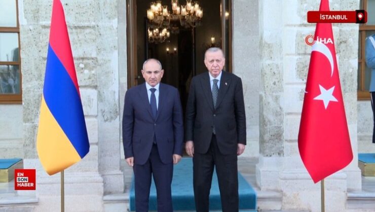 Başbakanlık seviyesinde birinci ziyaret: Cumhurbaşkanı Erdoğan, Nikol Paşinyan ile görüştü