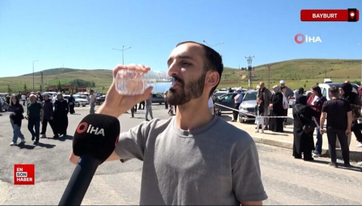 Bayburt’ta 5. kere imtihana giren aday bu defa okunmuş suyla bahtını denedi