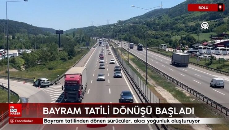 Bayram tatilinden dönen şoförler, akıcı yoğunluk oluşturuyor